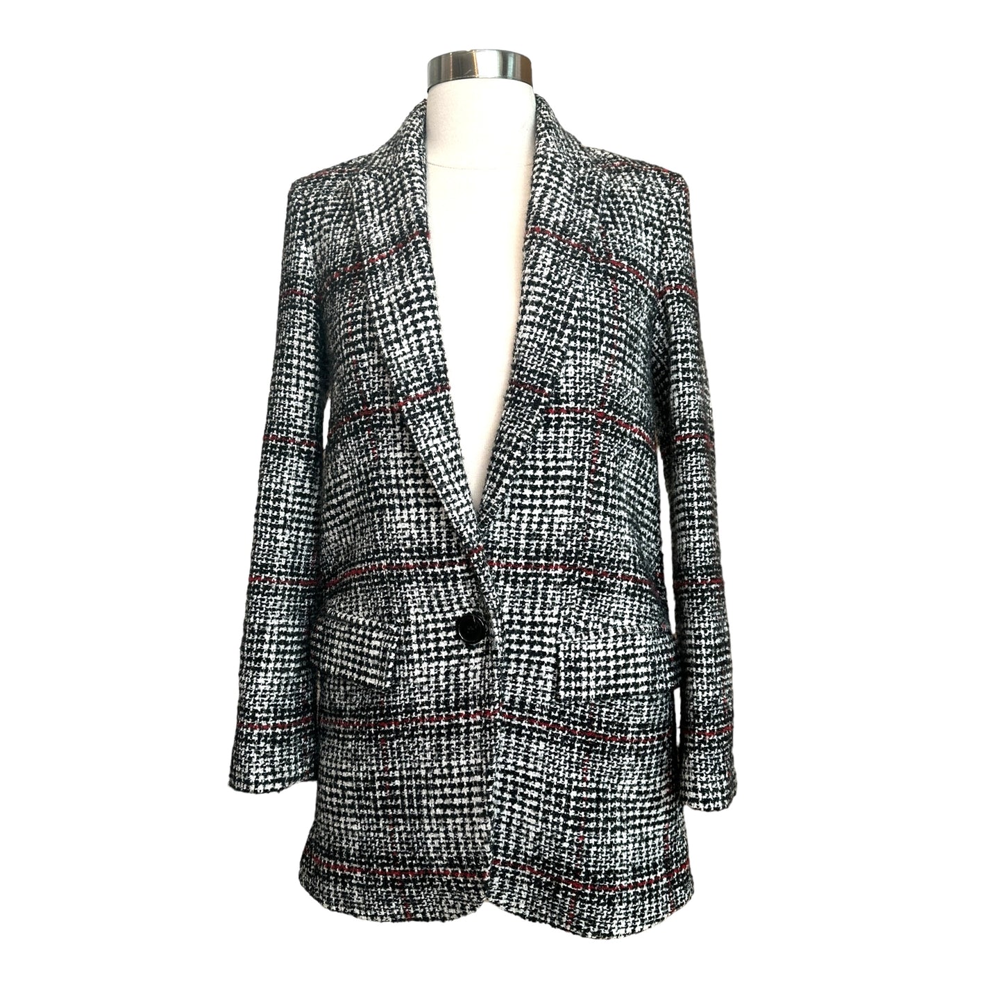 Oversized Tweed Blazer - S