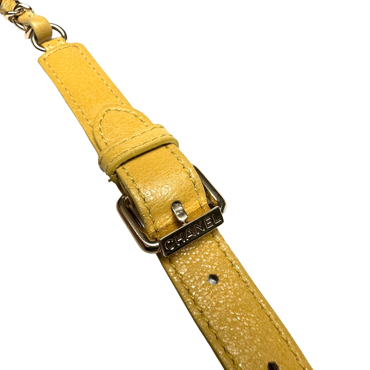 Yellow Leather Belt Bag