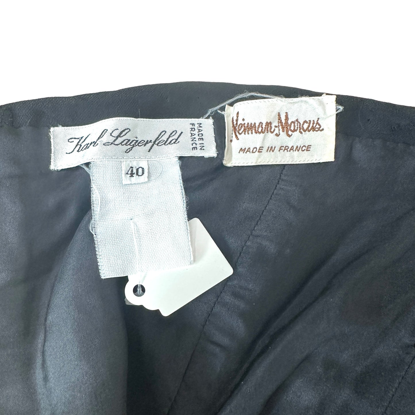 Vintage Bustier Black Dress - S/M