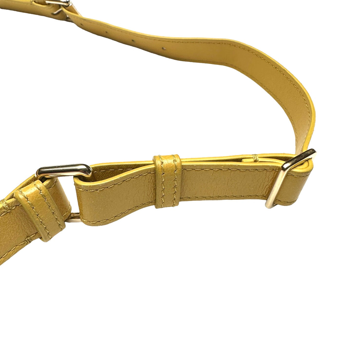 Yellow Leather Belt Bag
