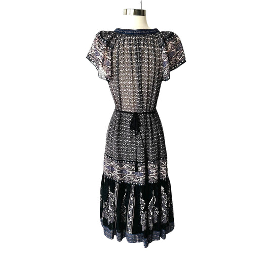 Blue & Cream Dress - XS