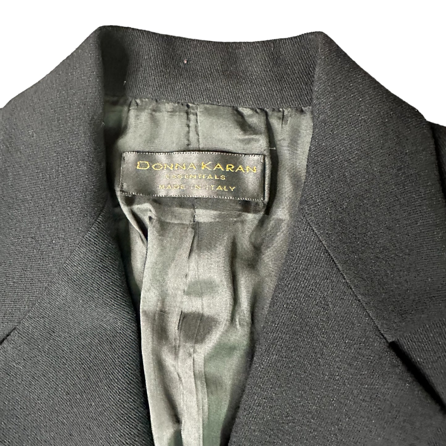 Vintage Black Wool Blazer - 4