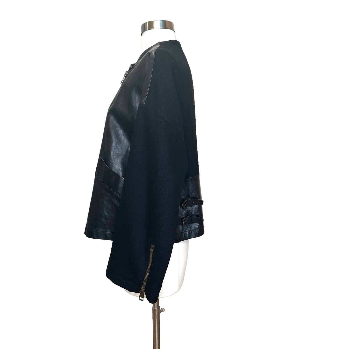Oversized Leather Jacket - S