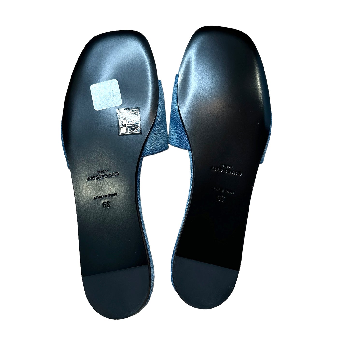 Denim Logo Mules - 9