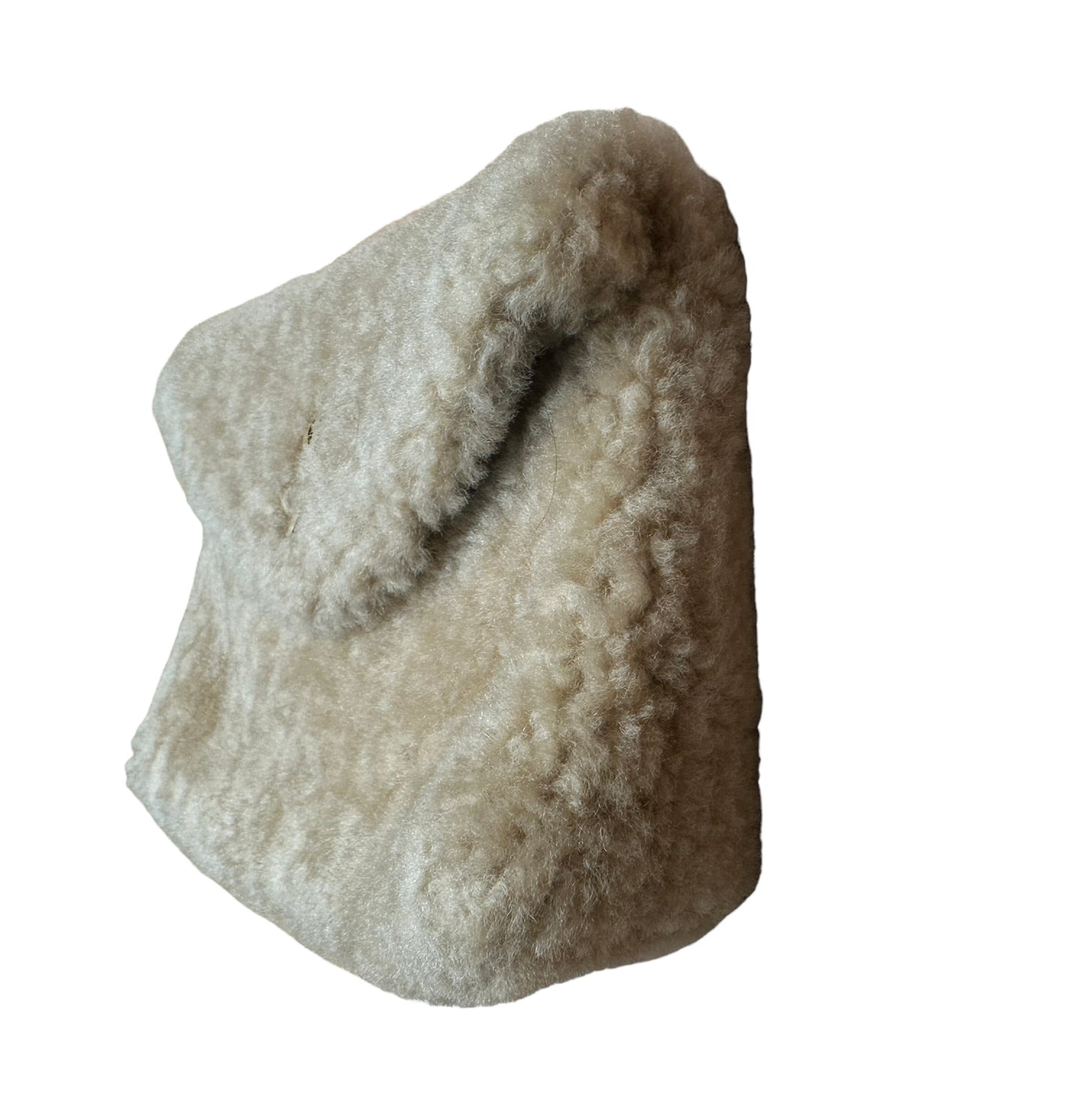 YSL Shearling Puffer Pouch