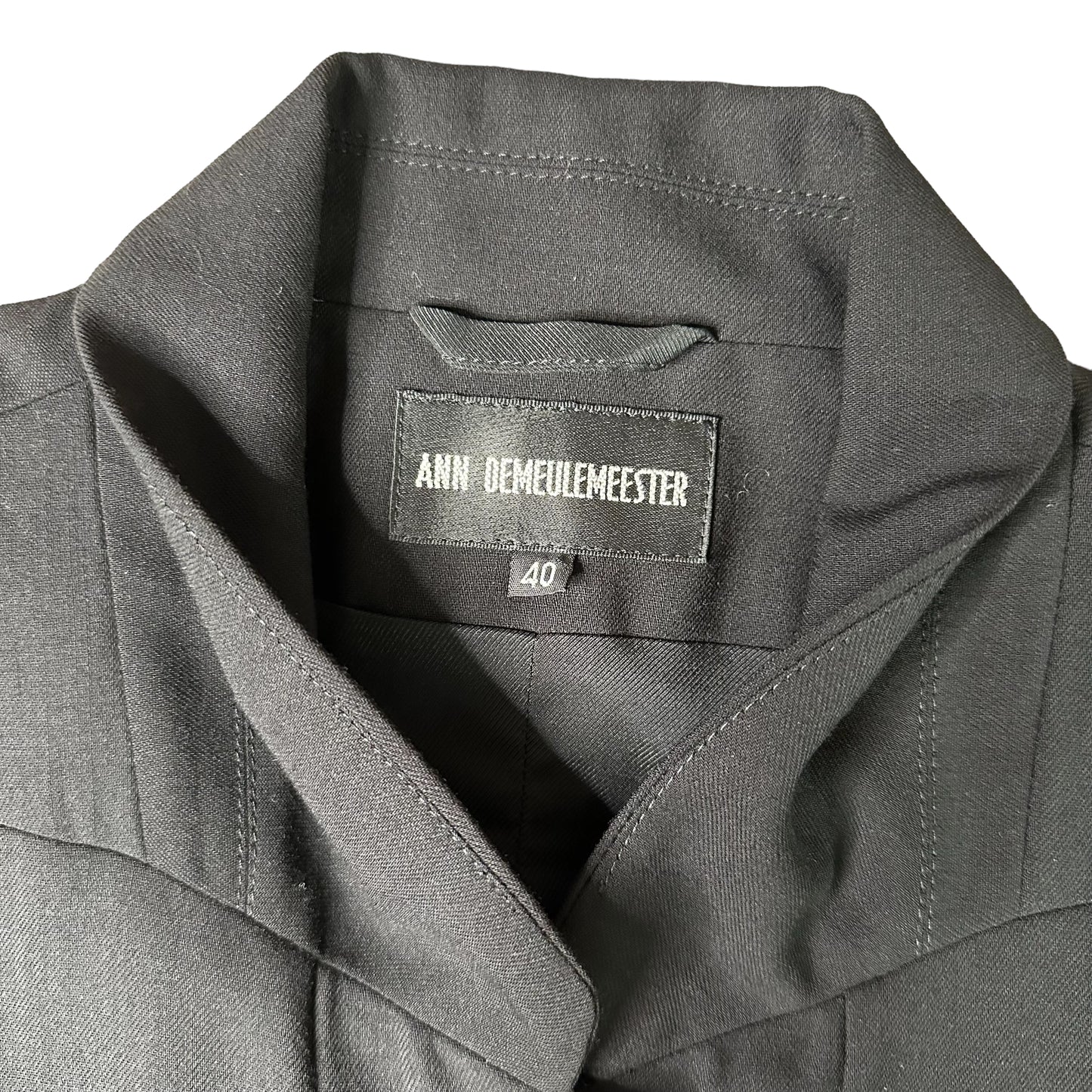 Black Wool Coat - M