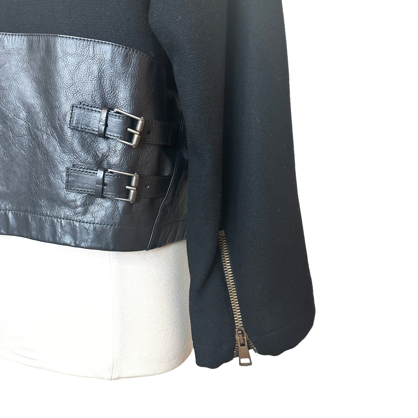 Oversized Leather Jacket - S