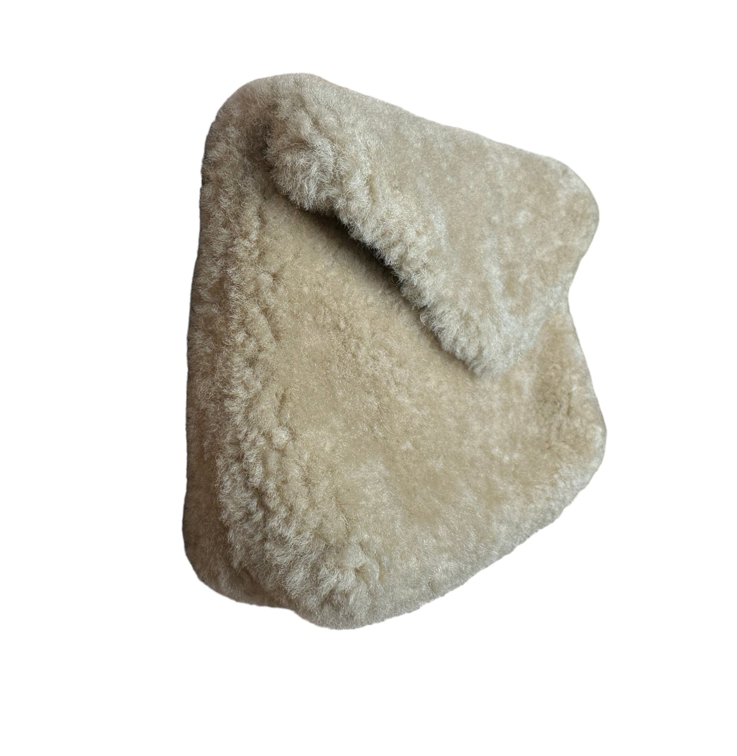 YSL Shearling Puffer Pouch