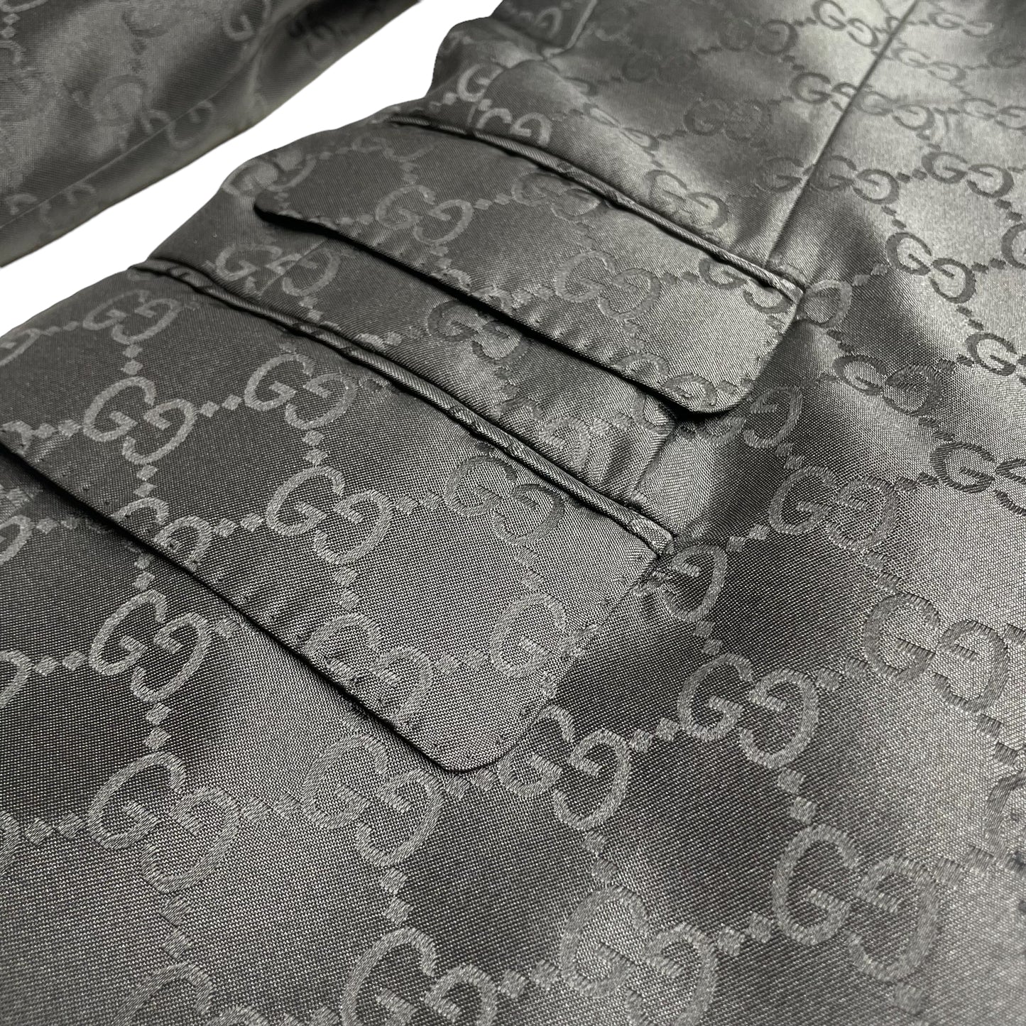 Black GG Monogram Blazer - S/M