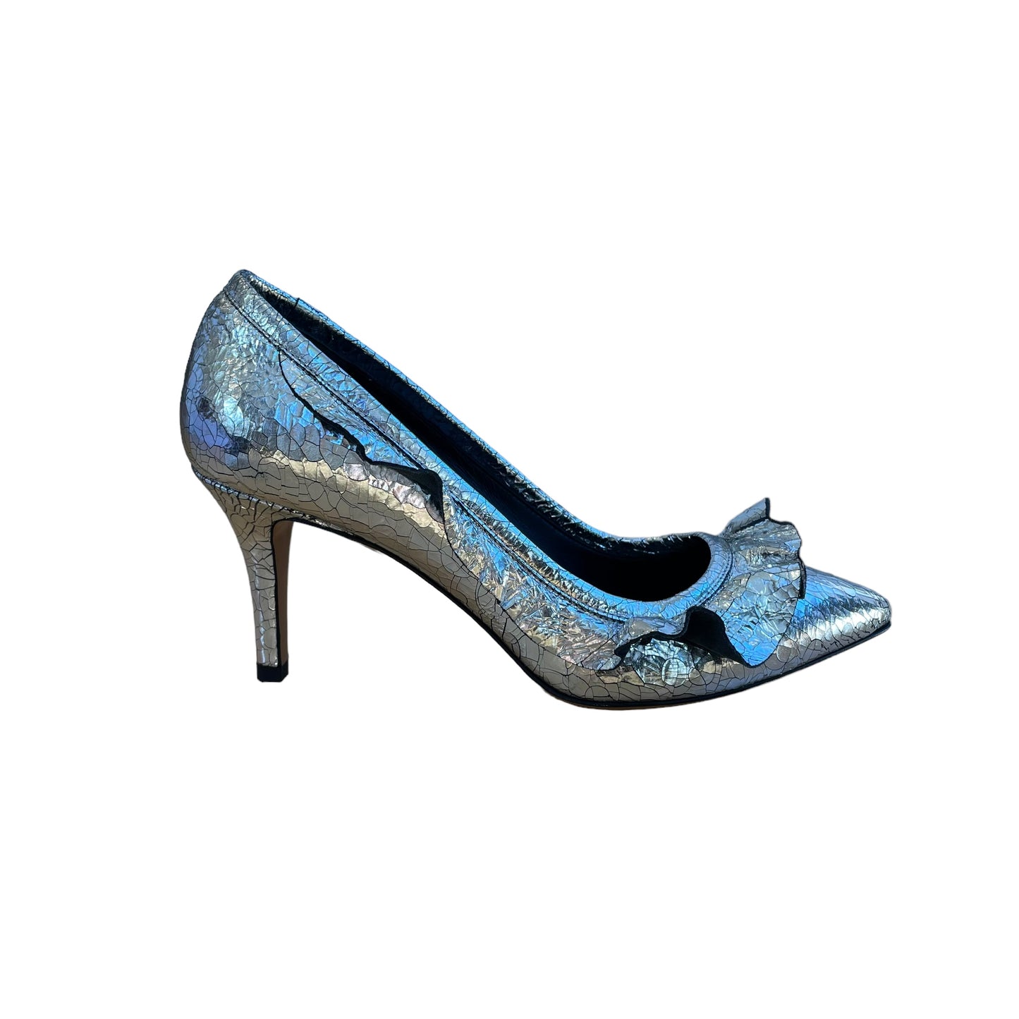 Silver Metallic Heels - 7