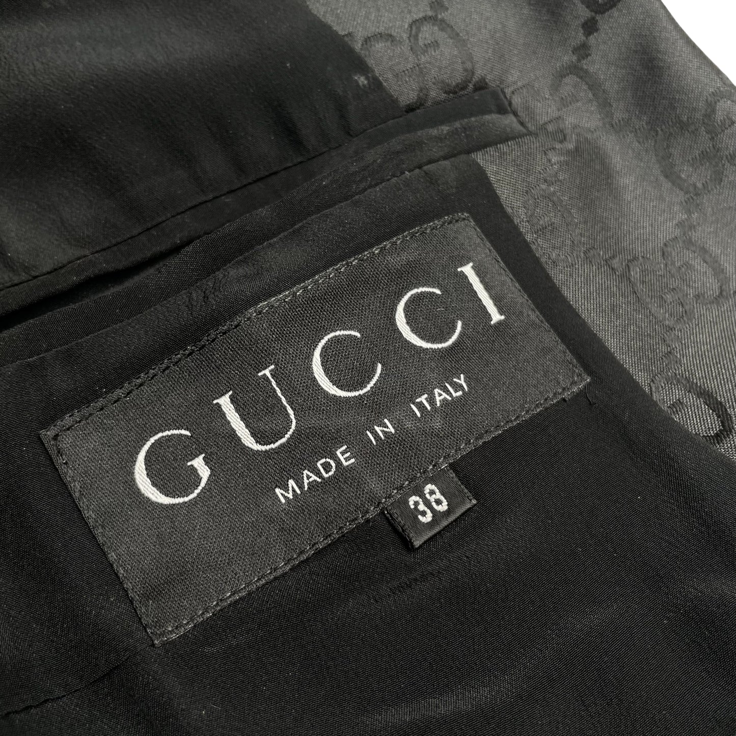 Black GG Monogram Blazer - S/M