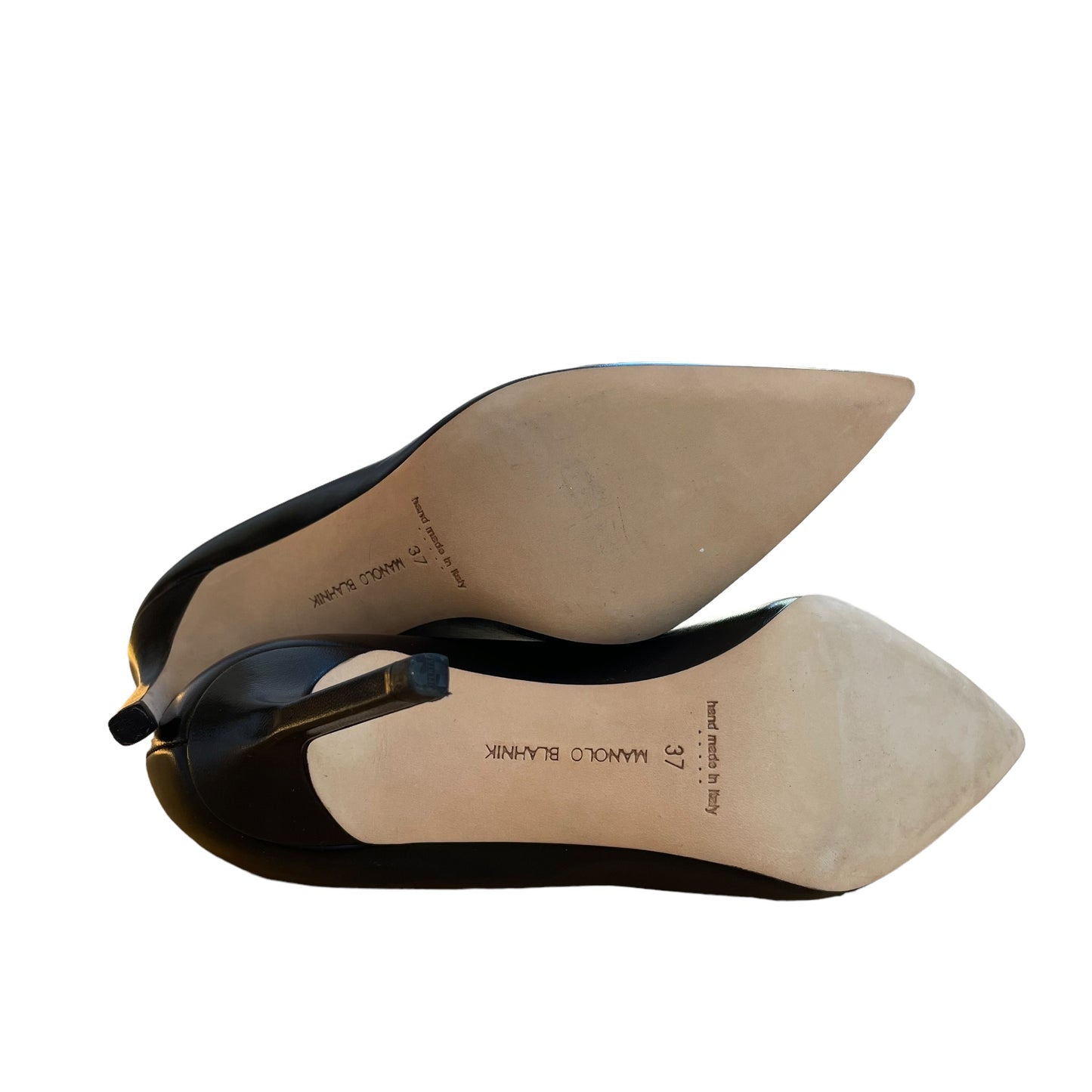 Black Pointed Toe Stiletto Heel - 7