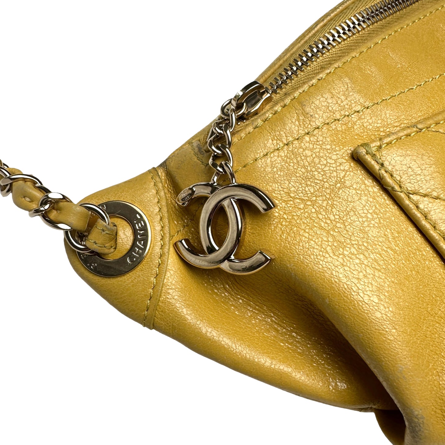 Yellow Leather Belt Bag