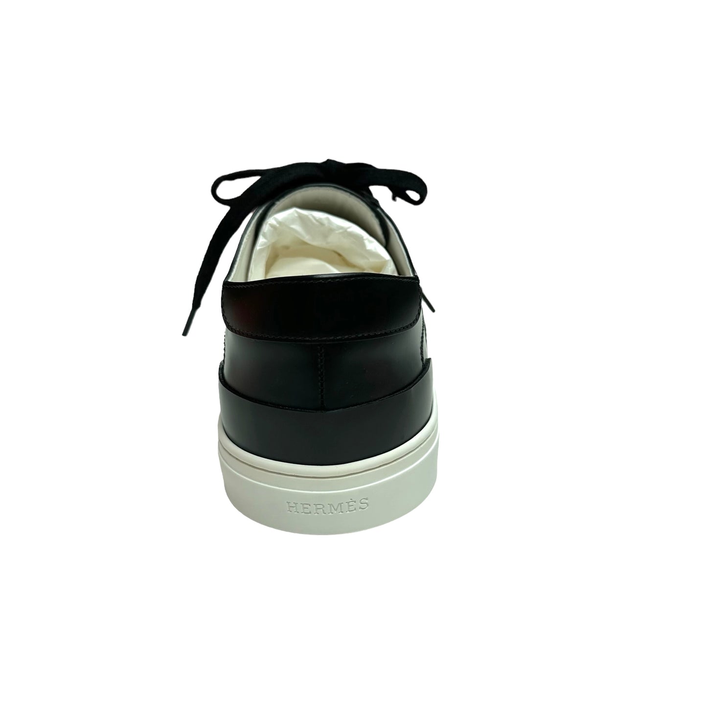 Men's Black Leather Sneakers - 42