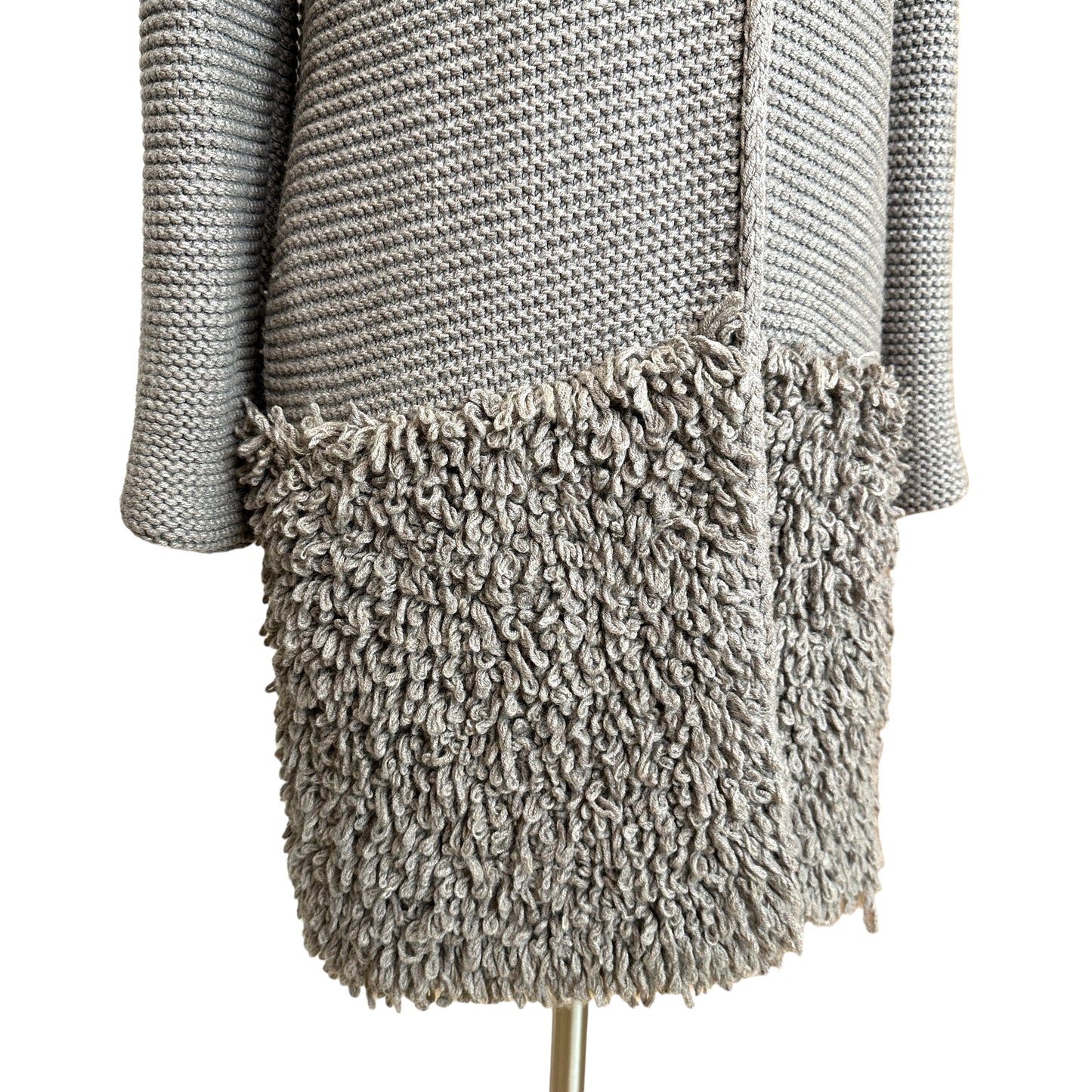 Taupe Long Jacket - M