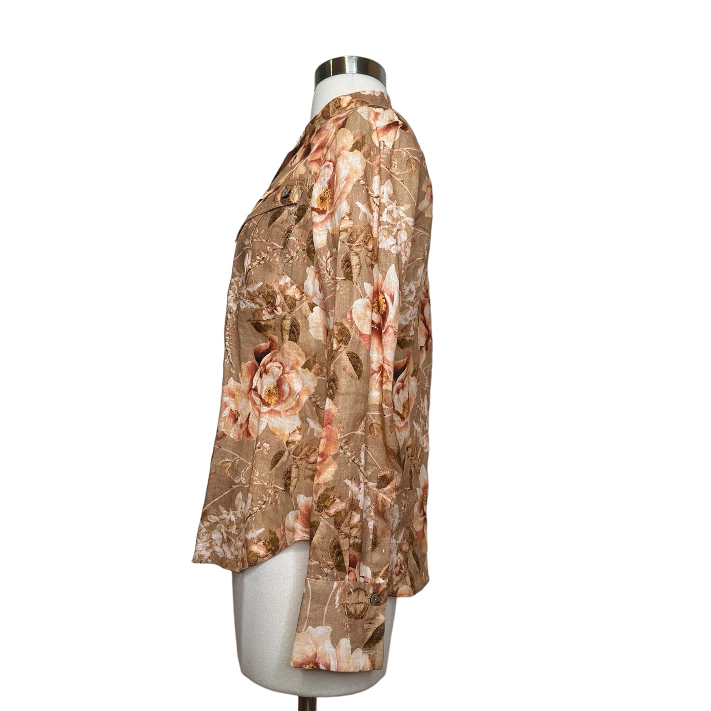 Floral Linen Shirt - S