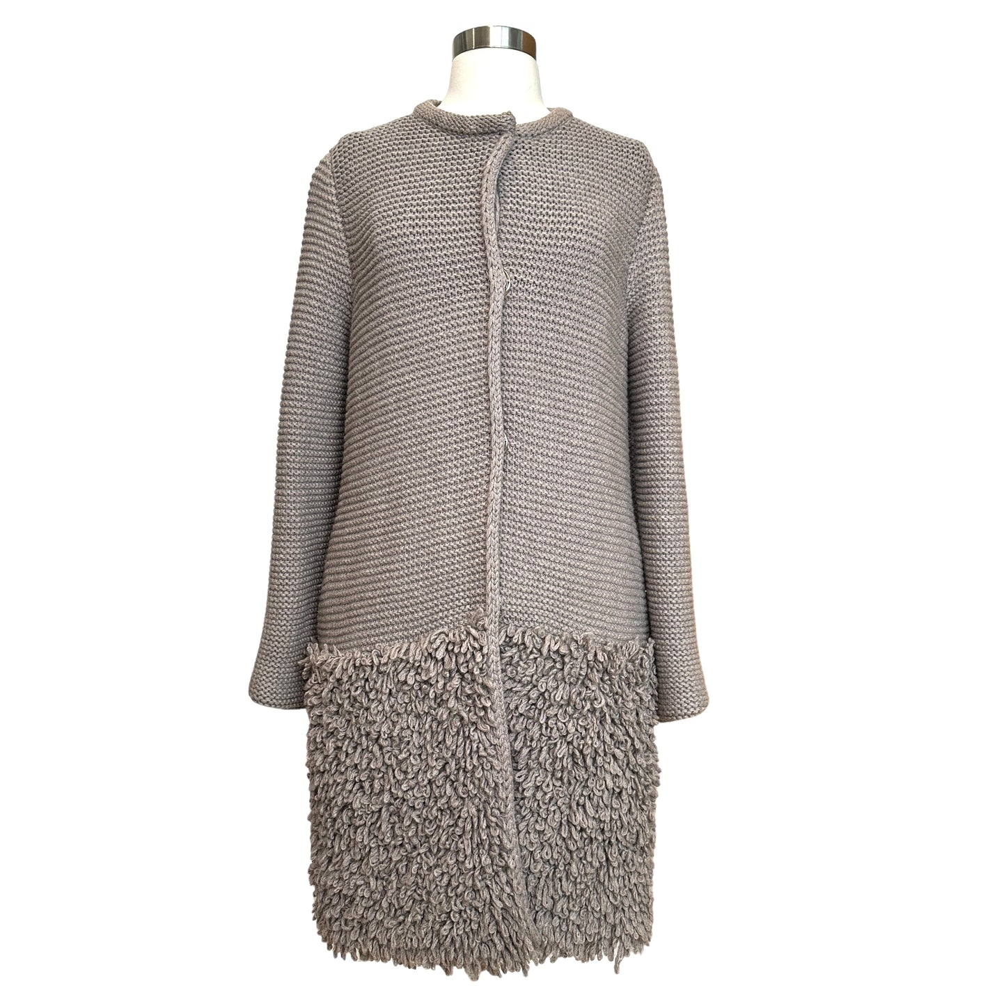Taupe Long Jacket - M