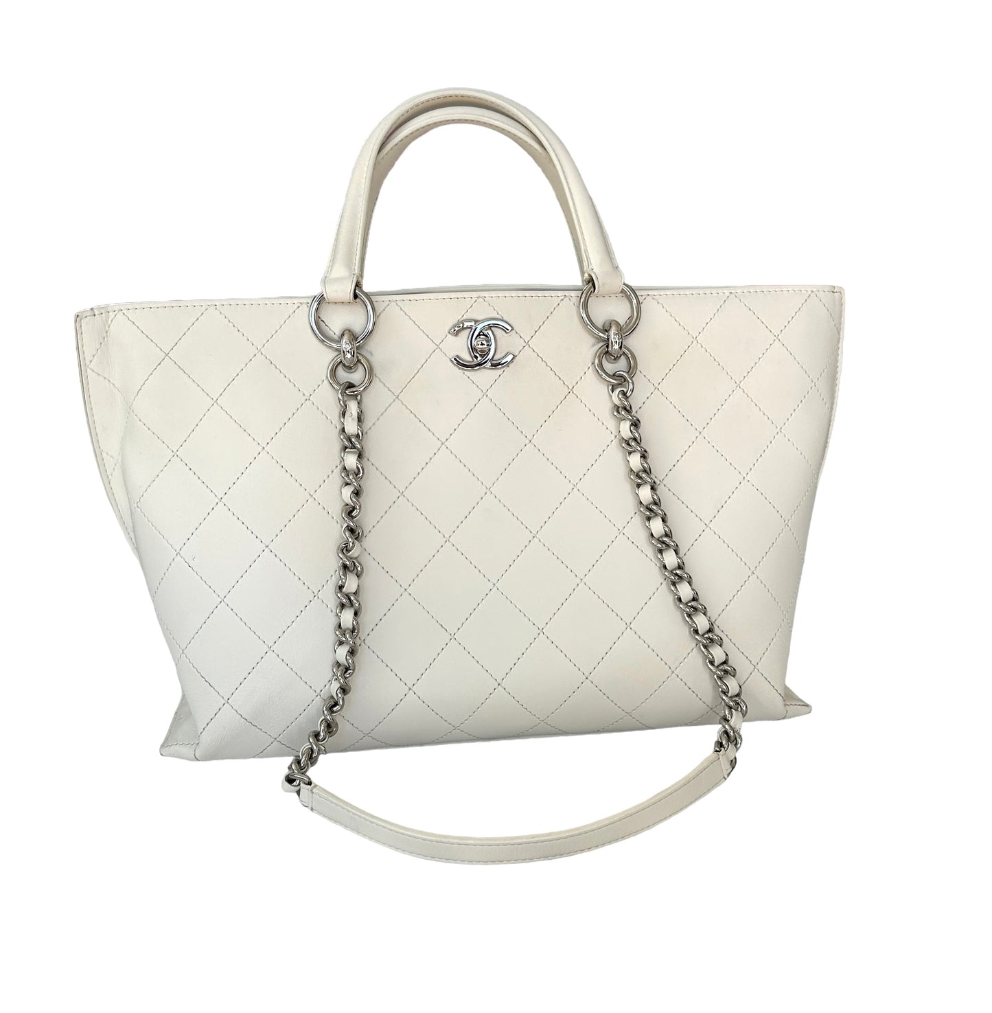 Chanel White Ring Tote