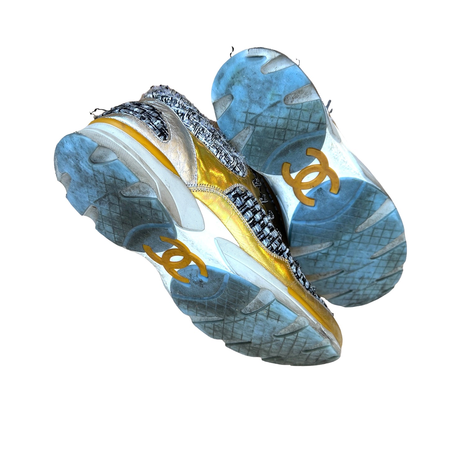 Tweed & Gold Sneakers - 9