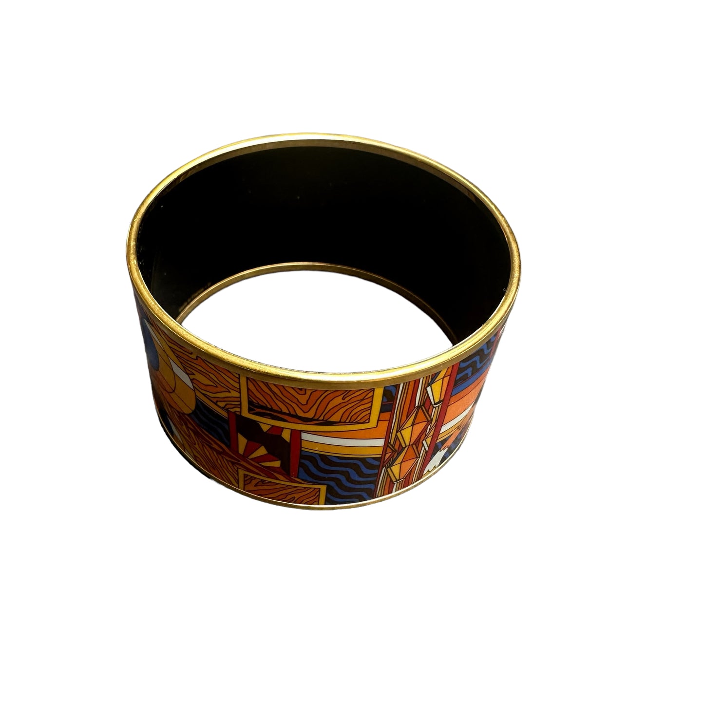 Extra Enamel & Gold Bangle - S