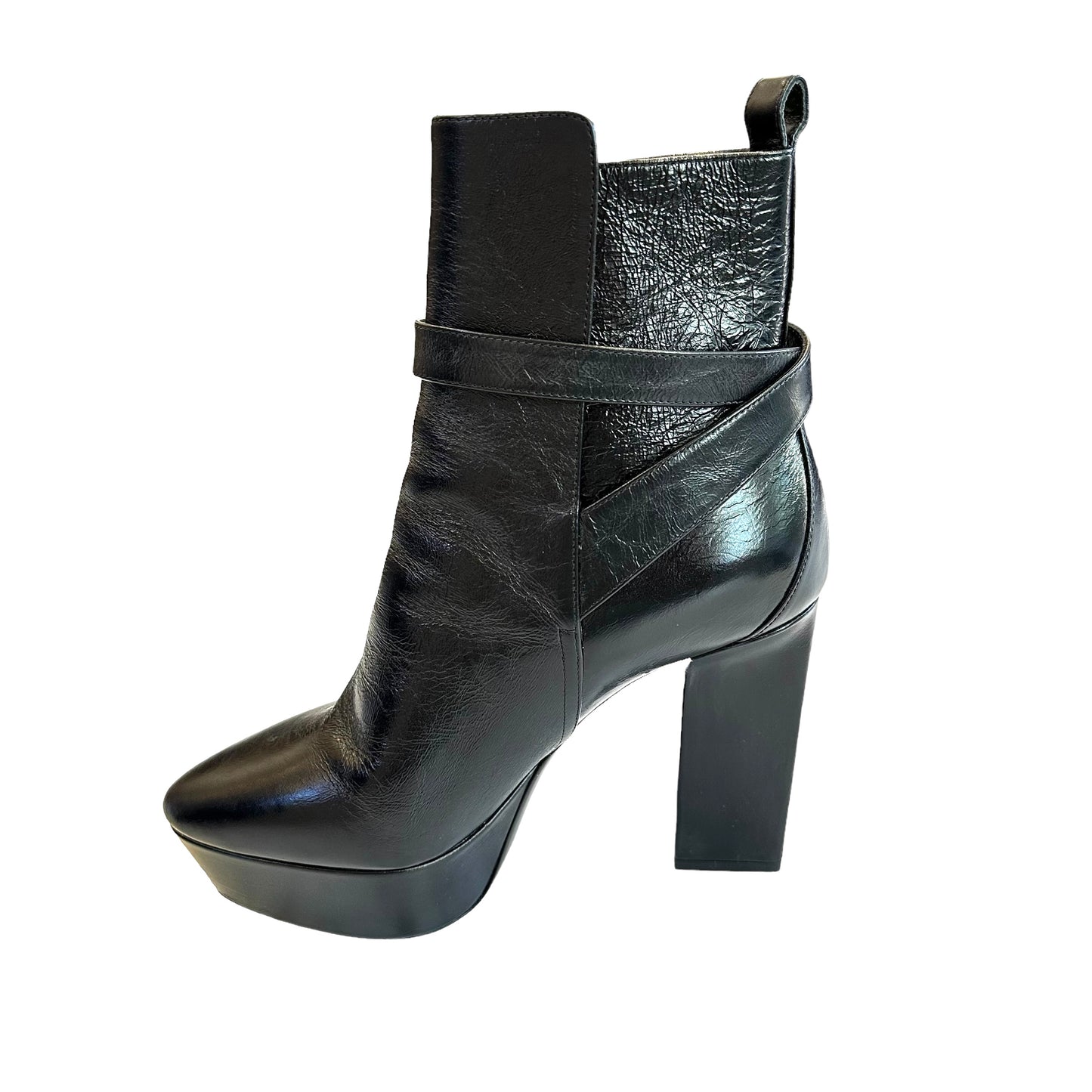 Black Heeled Boots - 6