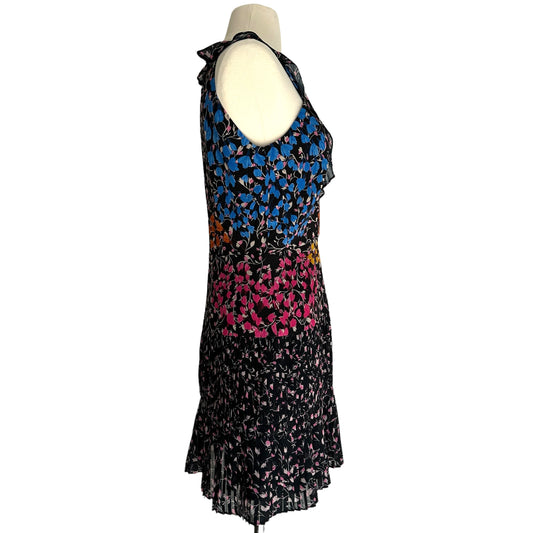 Black Floral Dress - S