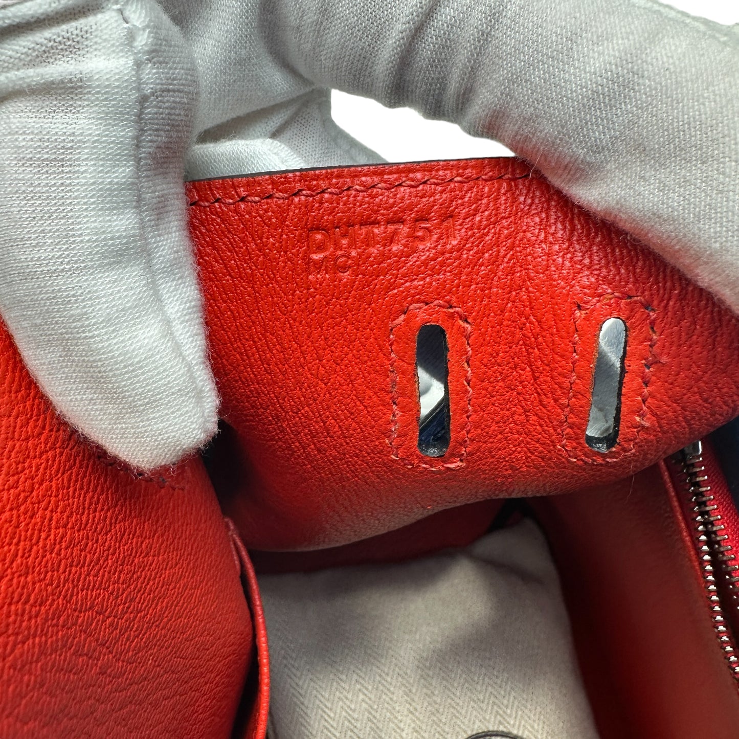 2023 Special Order Blue & Red Swift Leather Kelly 30