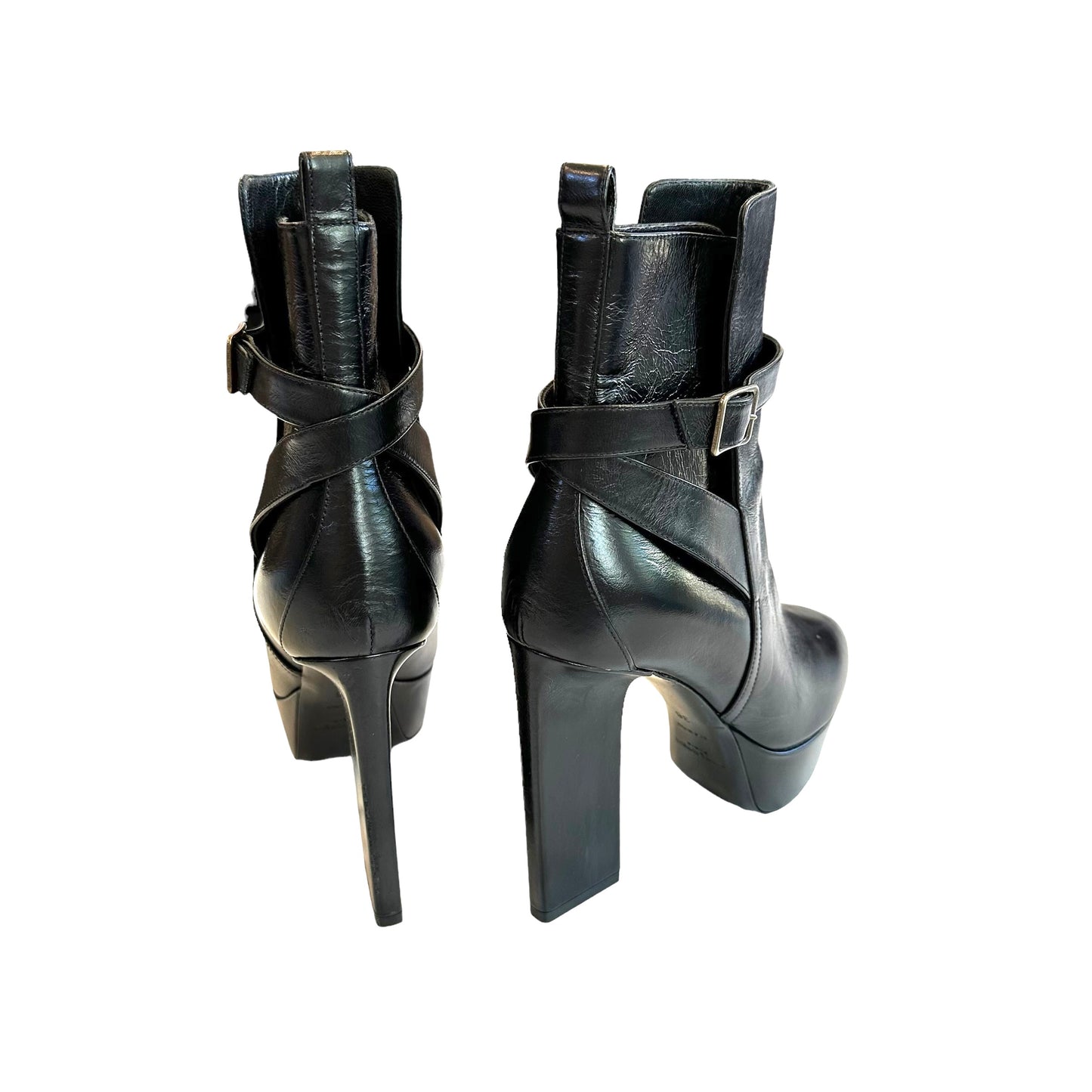 Black Heeled Boots - 6