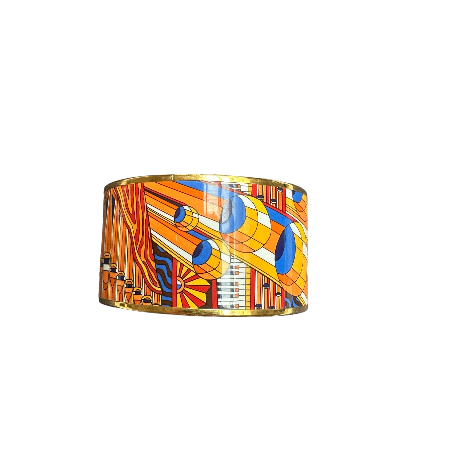 Extra Enamel & Gold Bangle - S