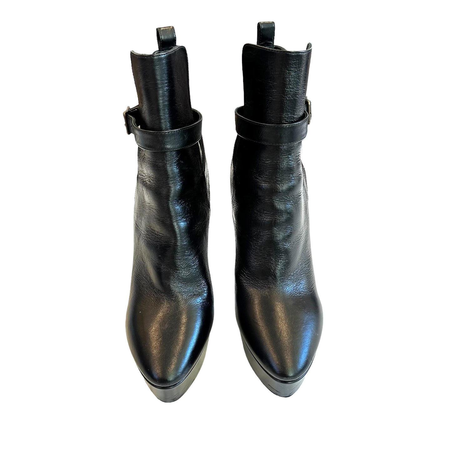 Black Heeled Boots - 6
