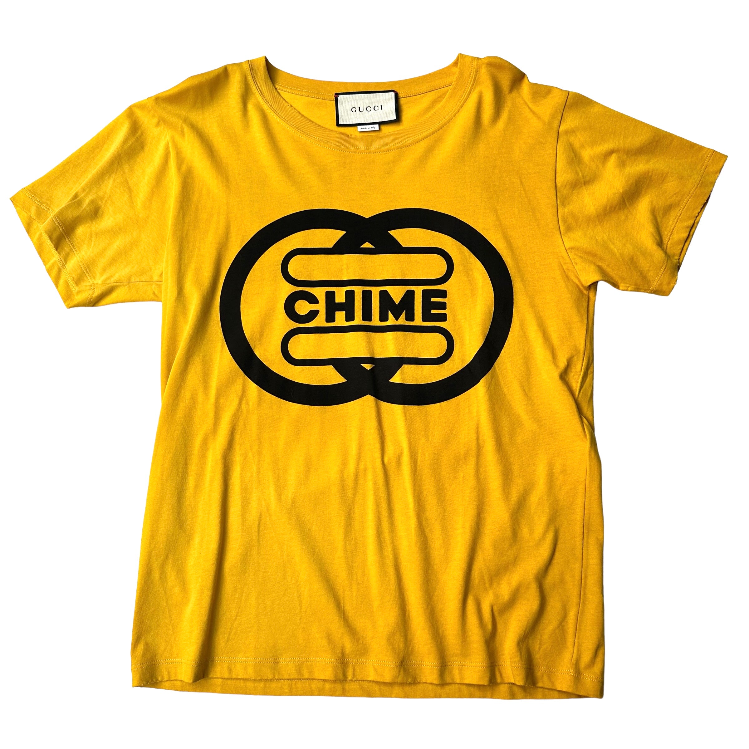 Yellow Printed Oversized Shirt