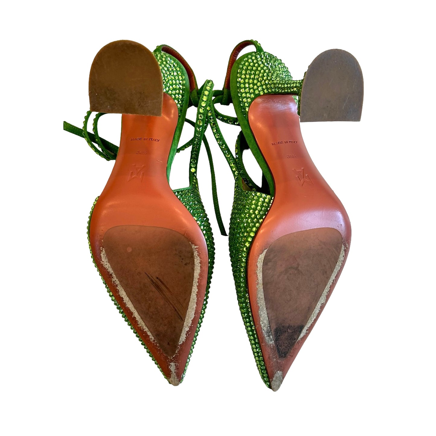 Green Crystals Heels - 6.5