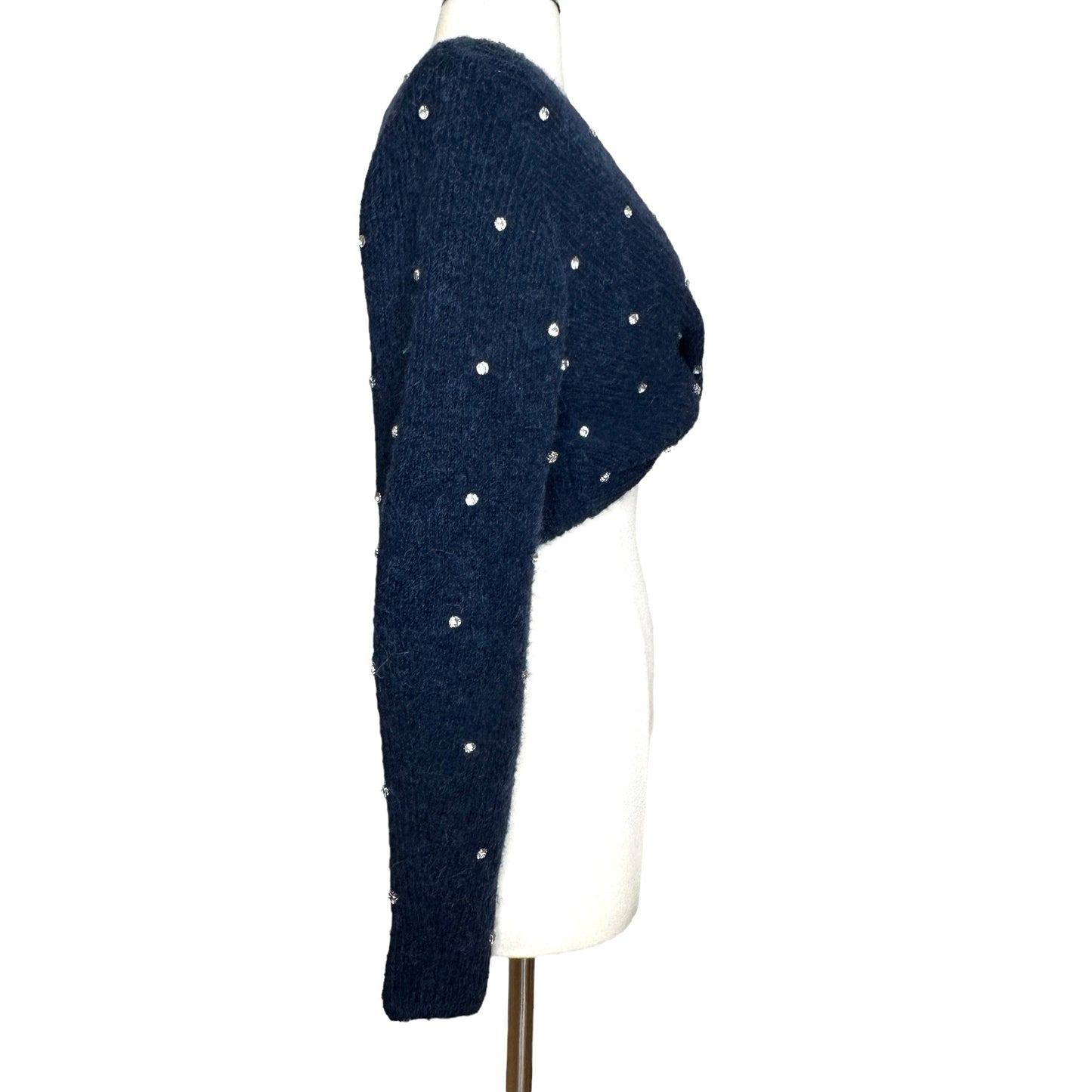 Crystal Cropped Sweater - S