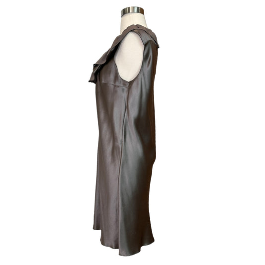 Taupe Silk Dress - L