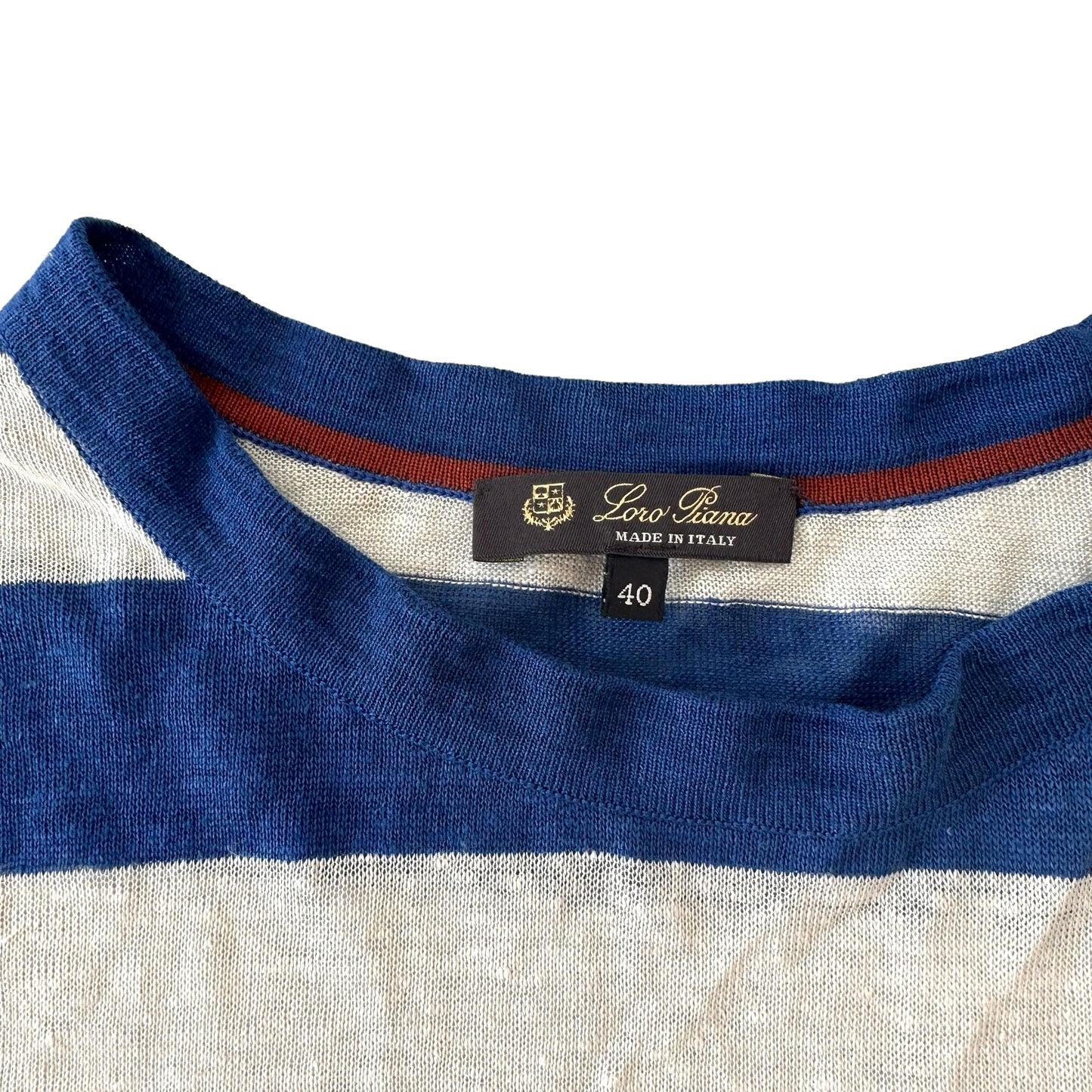 Linen Striped T-Shirt - M/L