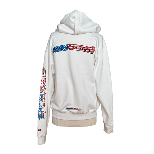 White Hooded Sweatshirt - M