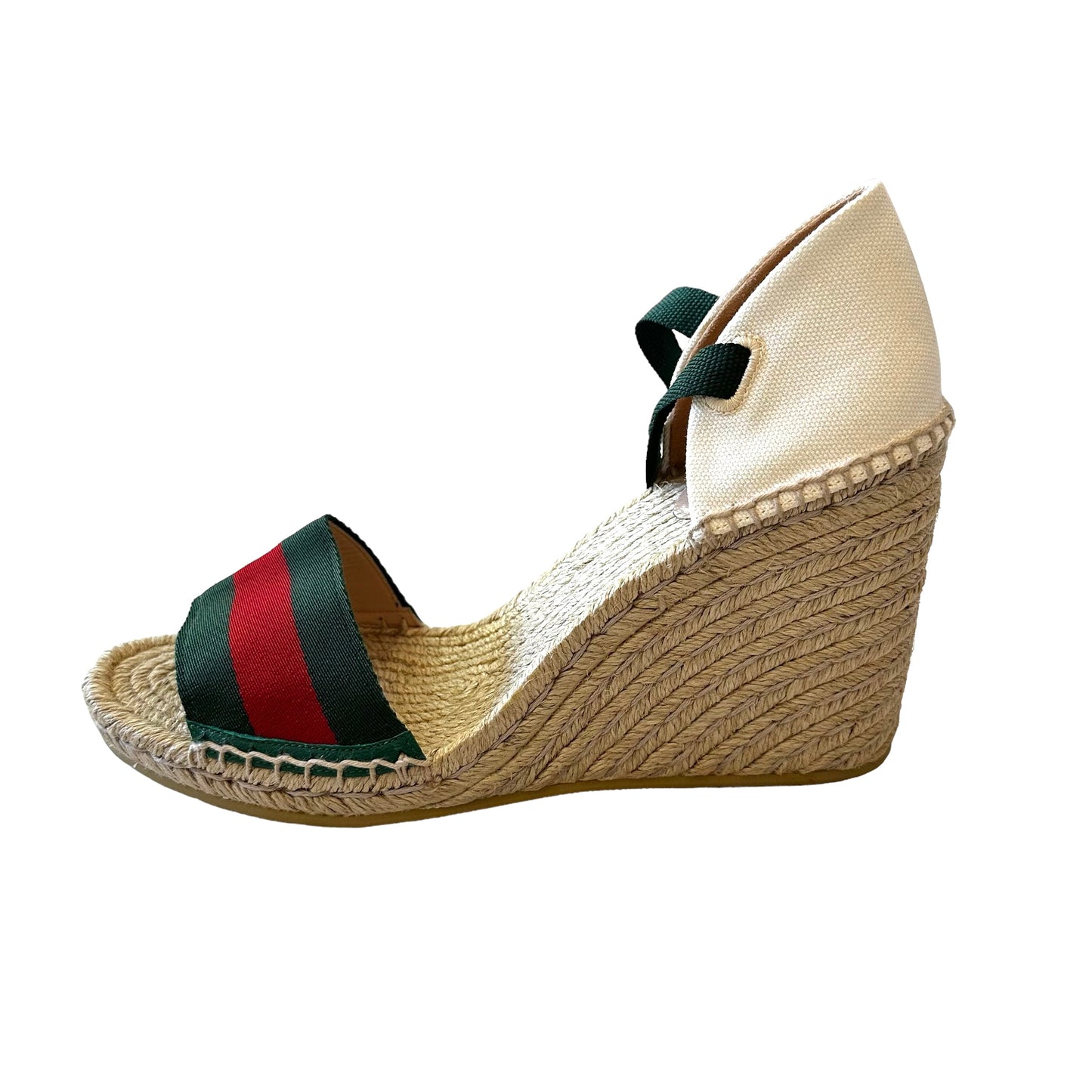 Natural Raffia Heeled Espadrilles - 10
