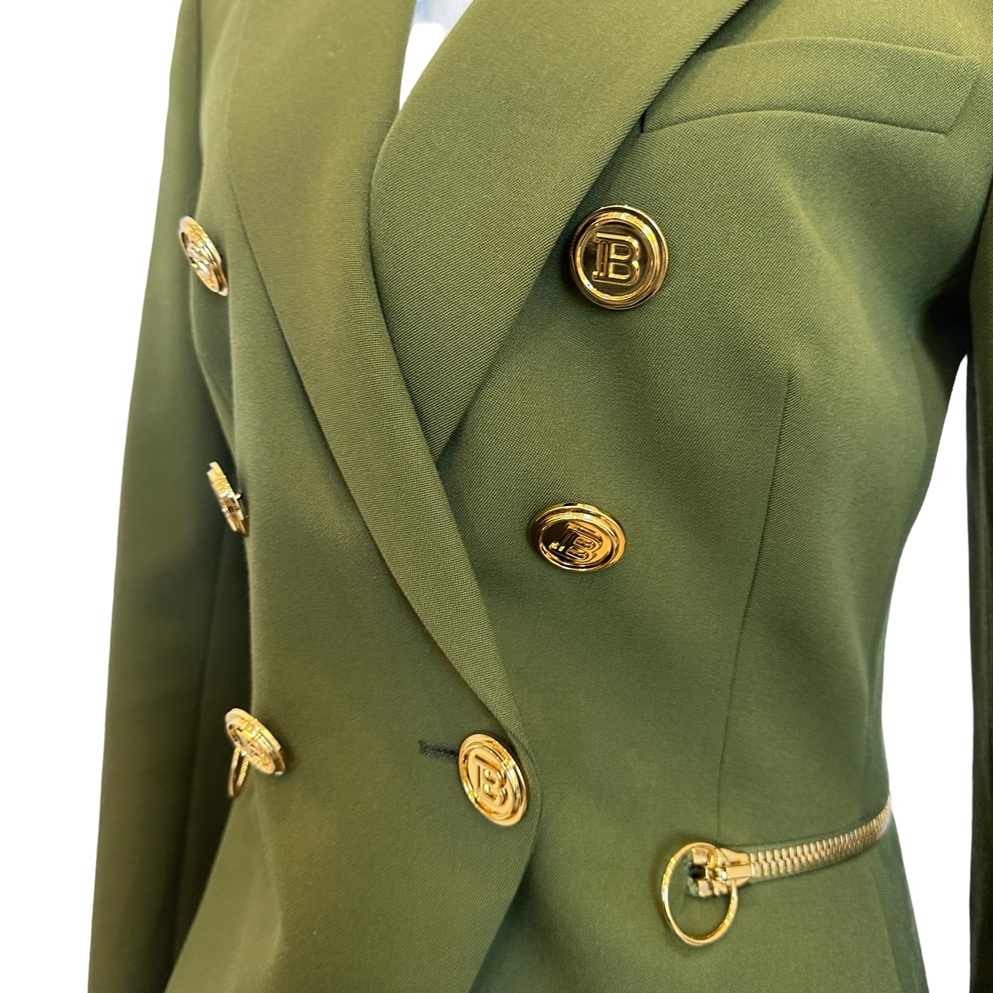 Green & Gold Blazer - S