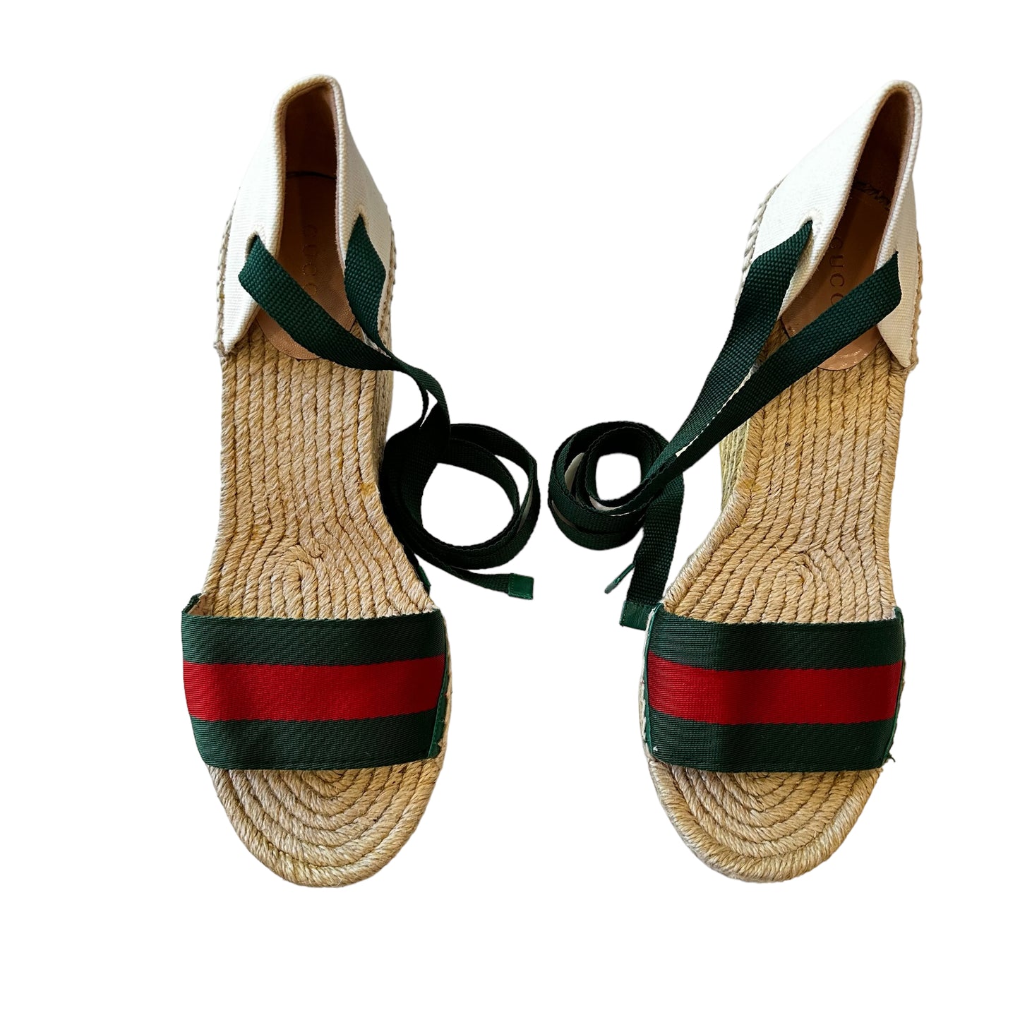 Natural Raffia Heeled Espadrilles - 10
