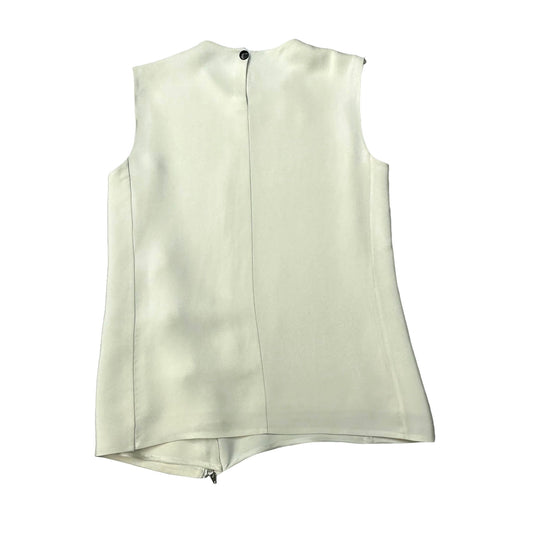 Cream Top w/Zipper - S