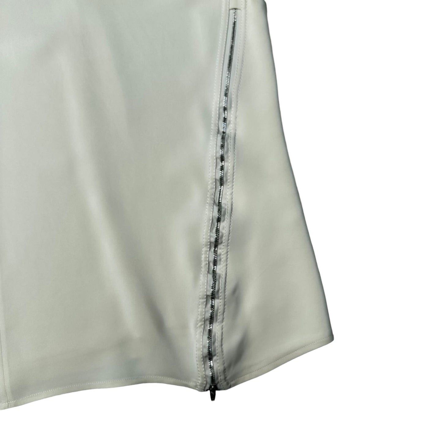 Cream Top w/Zipper - S