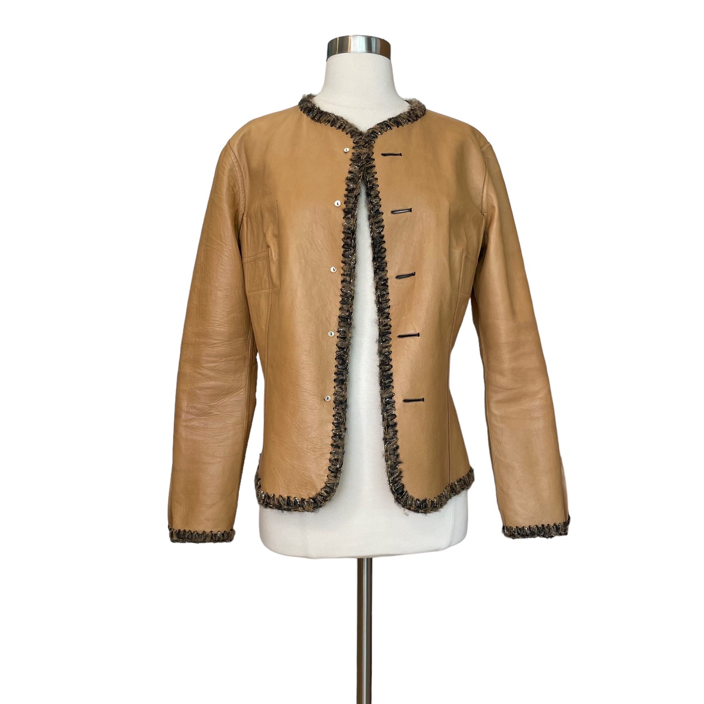 Reversible Leather Jacket - L