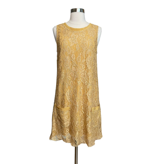 Yellow Lace Dress - M