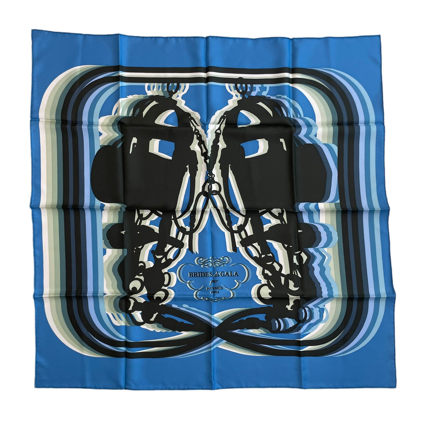 Blue Horse Bridal Scarf
