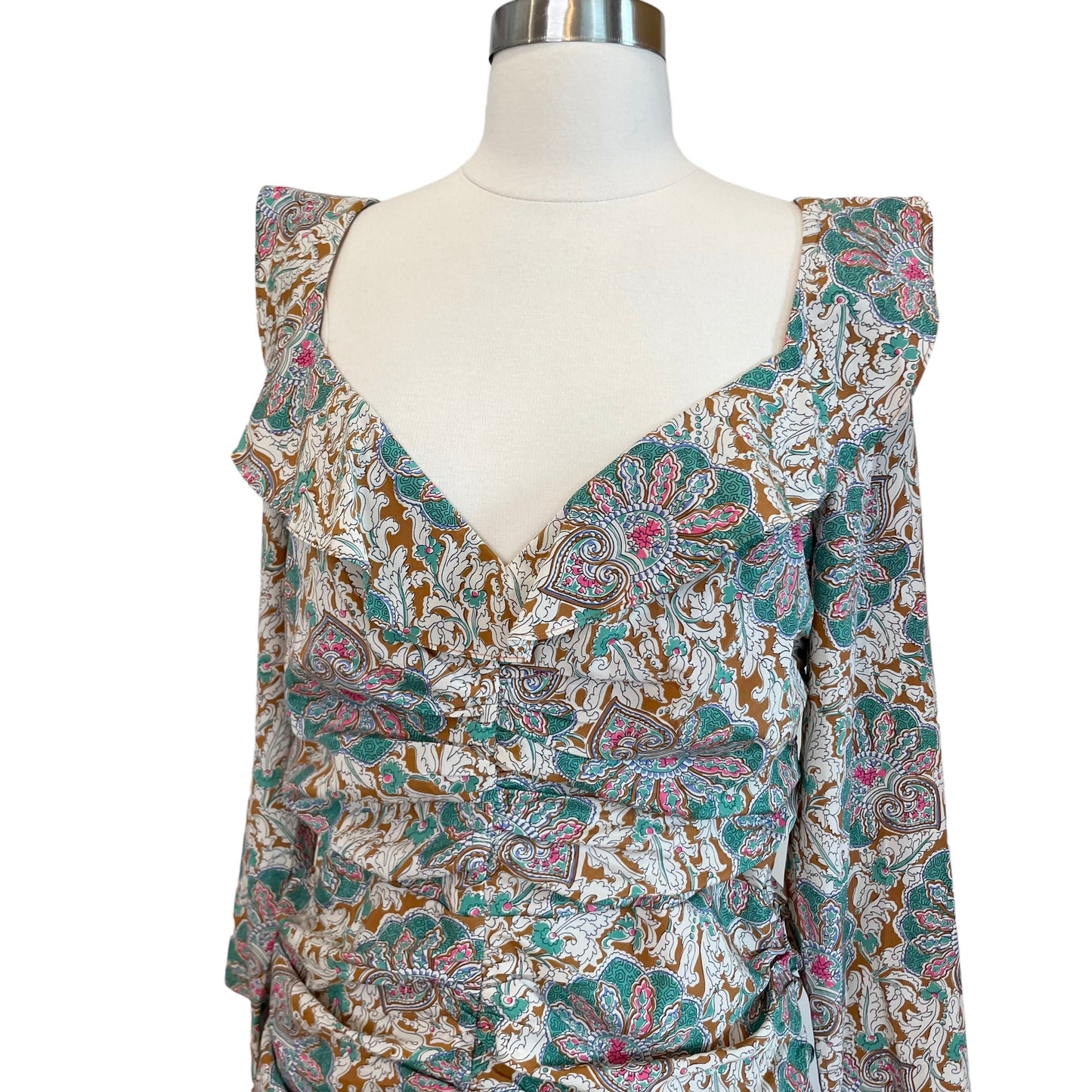 Paisley Long Sleeve Dress - 10