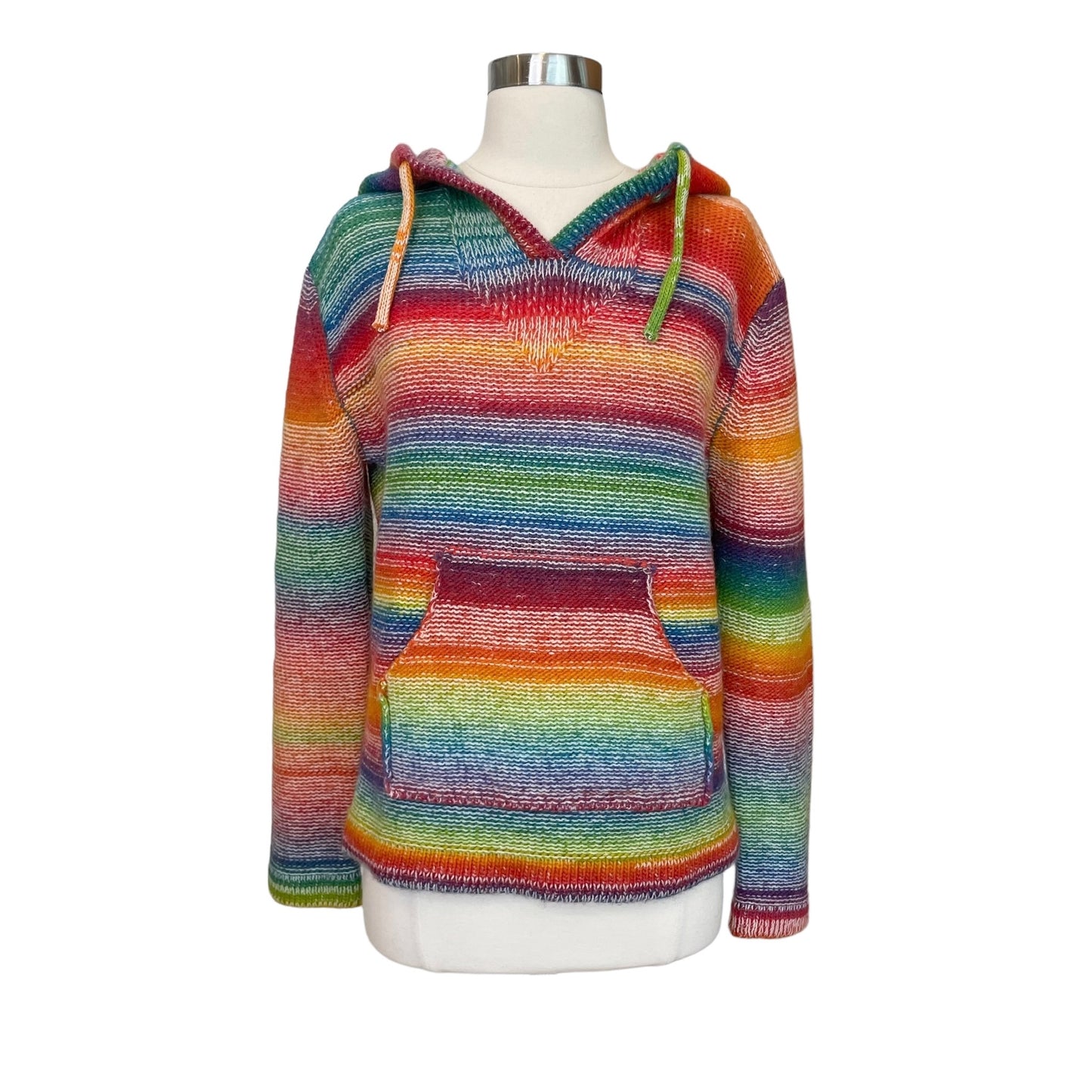 Rainbow Hooded Sweater - XS