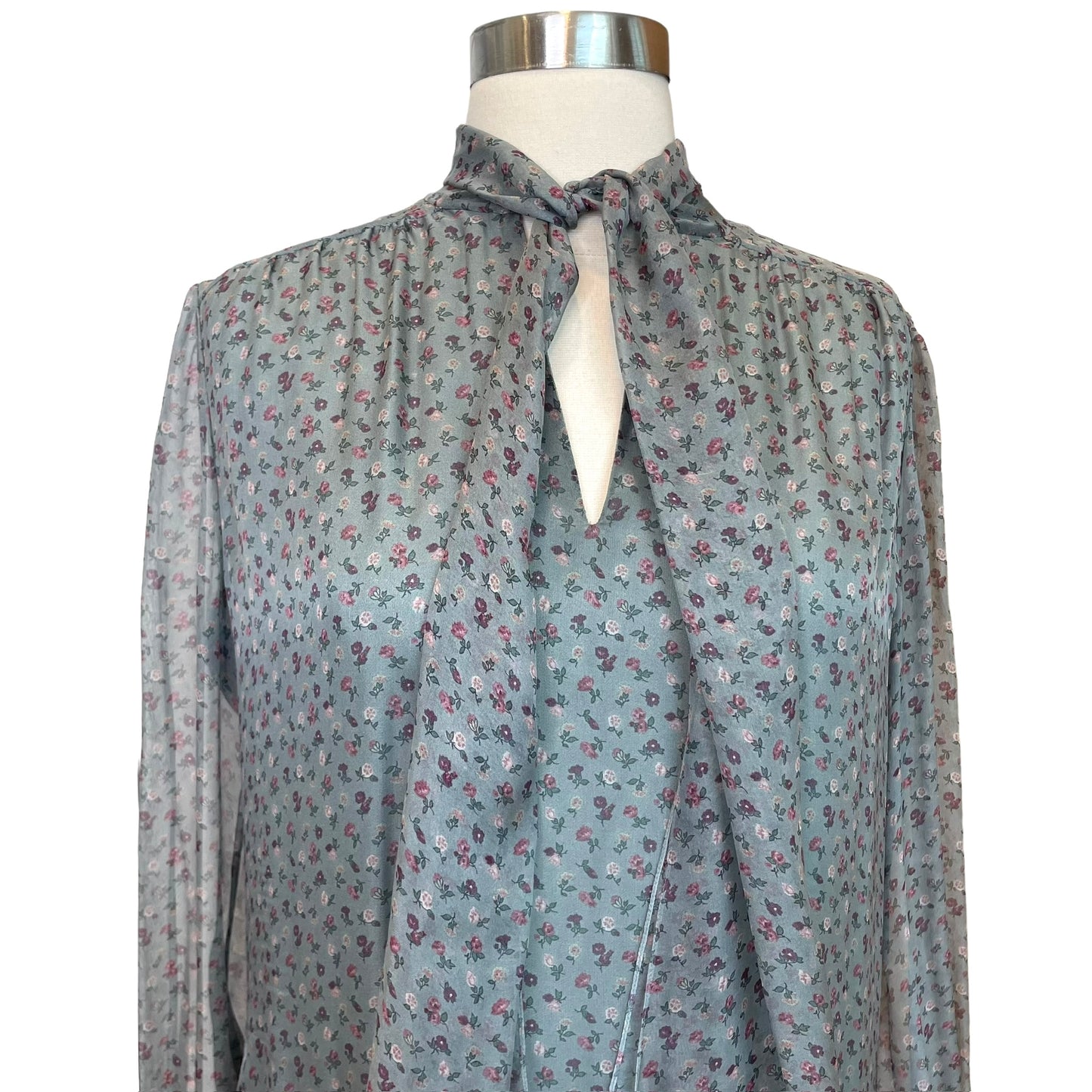 Silk Floral Dress - S/M