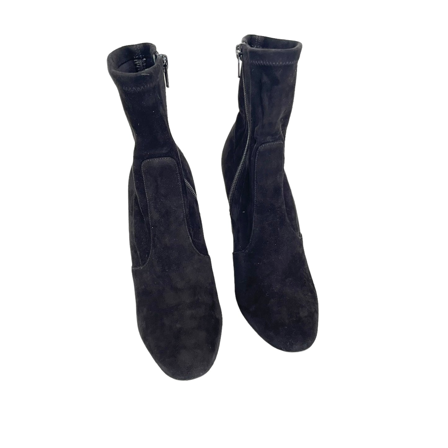 Suede Heeled Boots - 7