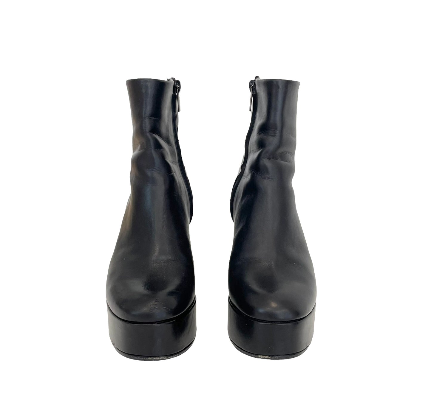Black Platform Boots - 8