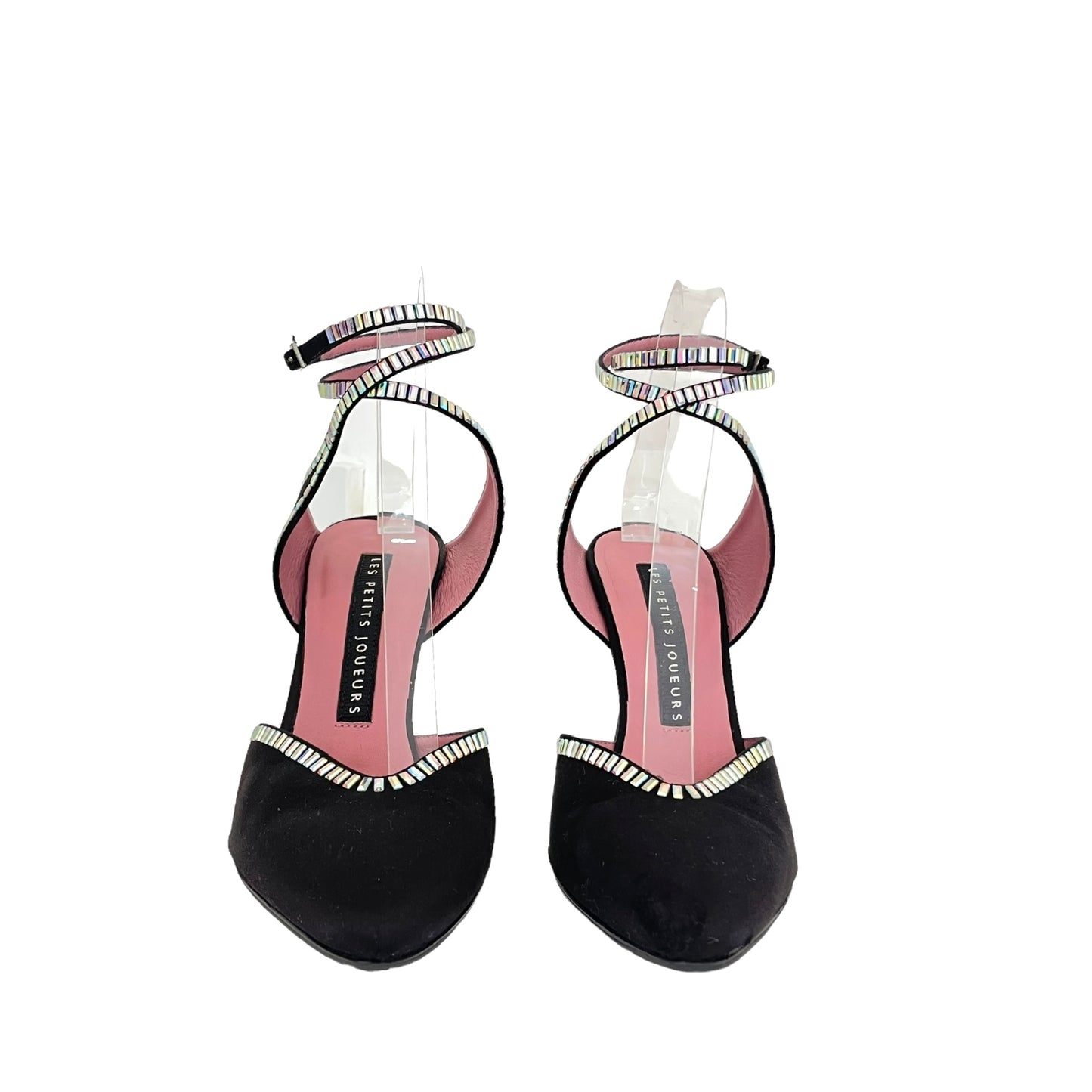 Satin & Crystal Heels - 7.5